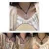 Mixed Material Pixiu Peace Buckle Necklace Animal/zodiac Shape O-chain Style Ethnic Fashion Accessory