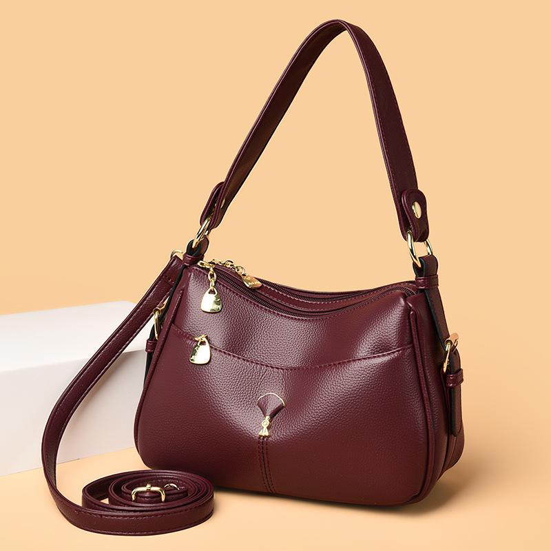 Fashion Single-shoulder Crossbody Bag, Simple and Trendy Mom Bag, Retro Small Square Bag