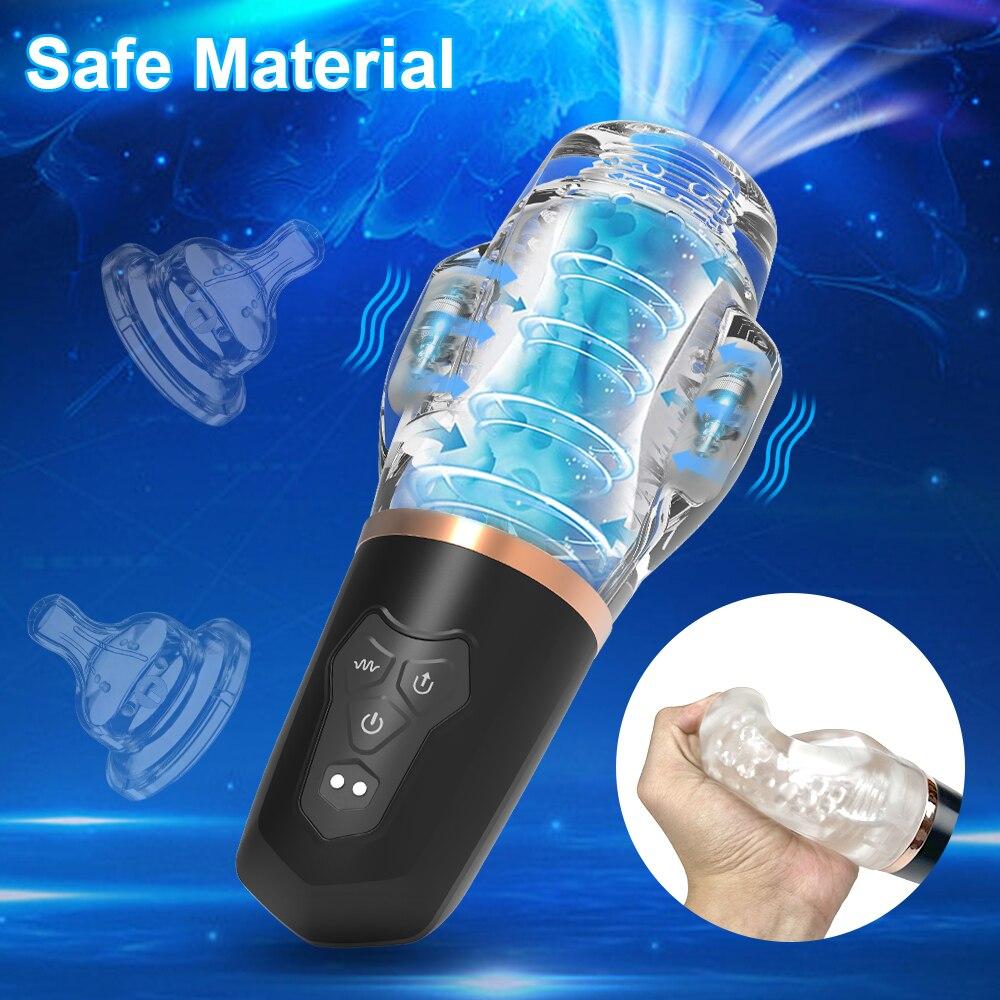 Automatic Sucking Vibration Male Mastubator Cup Blowjob Masturbation Supplies Sex Machine Adult Goods for Men Sex Toys for Men