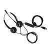 USB Headset with Headphones for Ideal for Call Online and with Mute Function Noise-Canceling Microphone, Dual-Ear PC, Centers, Telecommuting,