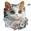 Schmuck Kätzchen Holzpuzzles Tier-Thema für Kinder und Erwachsene Xmas Gruselige Feiertage DIY Intelligentes Holzspielzeug
