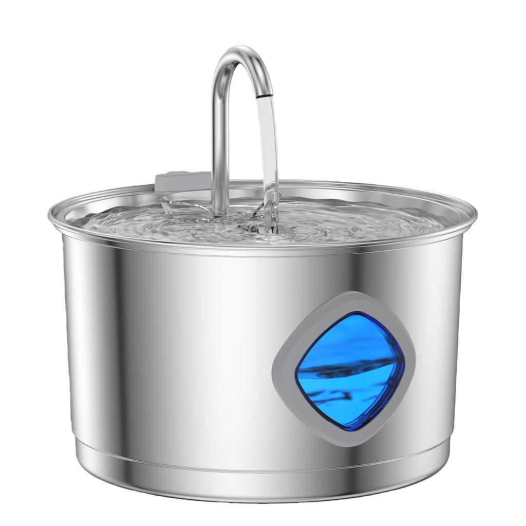 Wholesale 2.2L/2.8L/3.2L/4L Automatic Cat Water Fountain Stainless Steel Dog Dispenser for Cats Water Drinker with Filter
