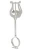 Clarinet Music Music Marching Brass Band Adjustable Silver [Chandini] Clip, Stand, Band, Concert, Ensemble, Slider,