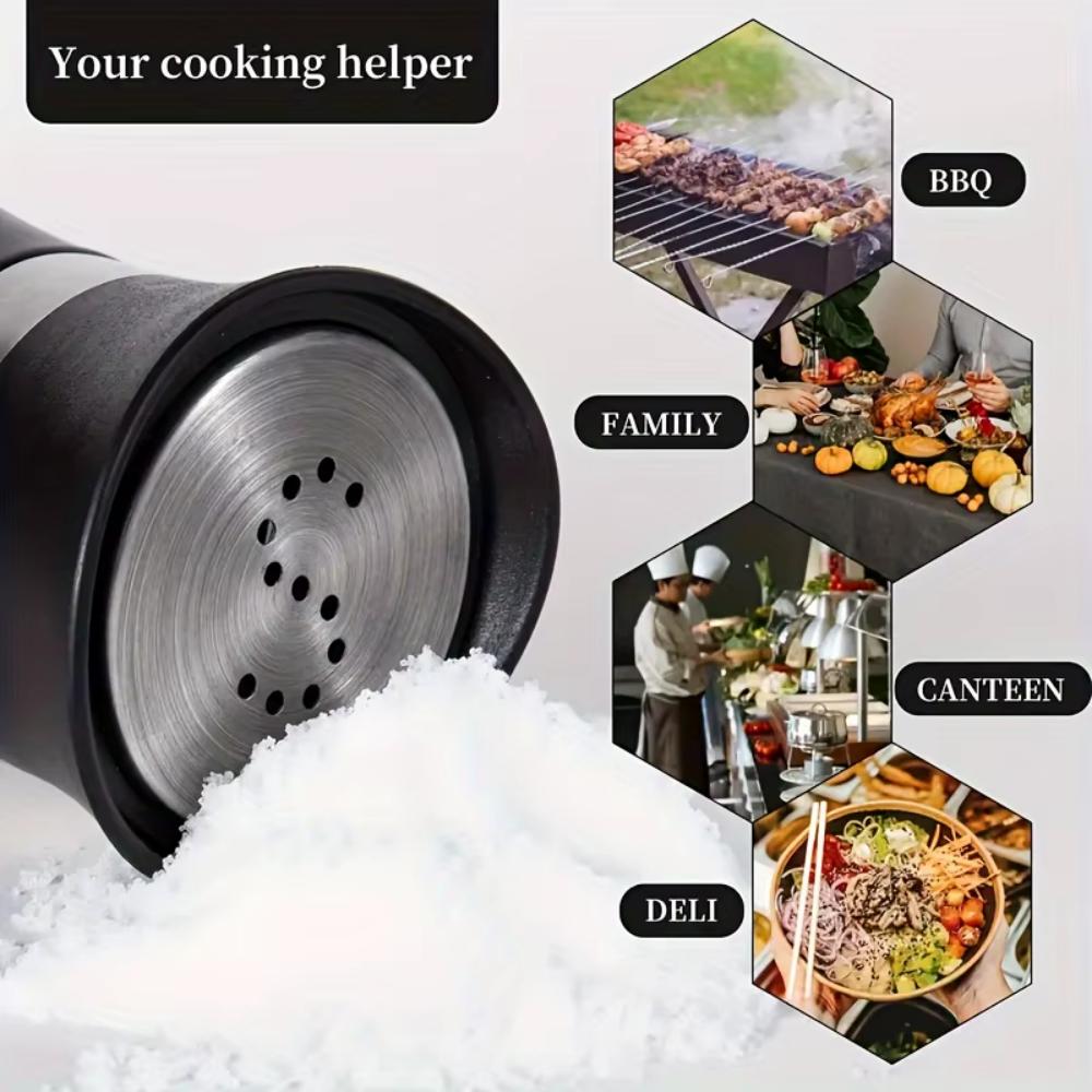 2-piece Glass Spice Jar Set, Used for Storing Pepper, Salt and Other Spices - Highly Suitable for Kitchen Seasoning and Storage