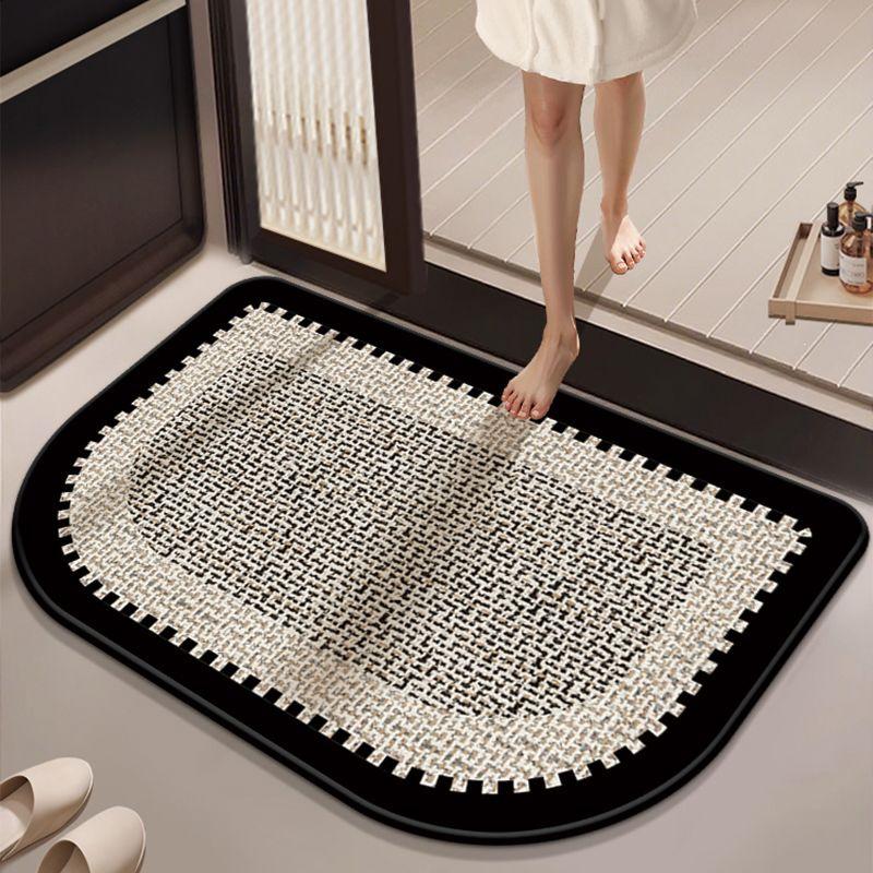 Non-slip Bathroom Absorbent Floor Mat for Toilet and Entryway