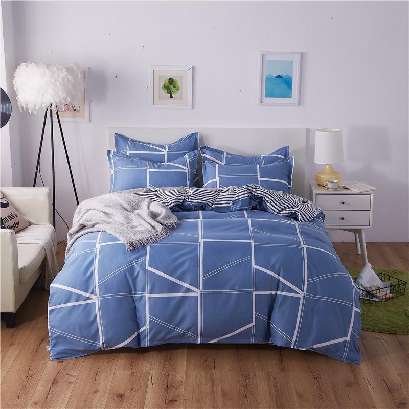 Warm Four-piece Set, Quilt Cover, Bed Linen, Bedding, Single Dormitory Three-piece Set