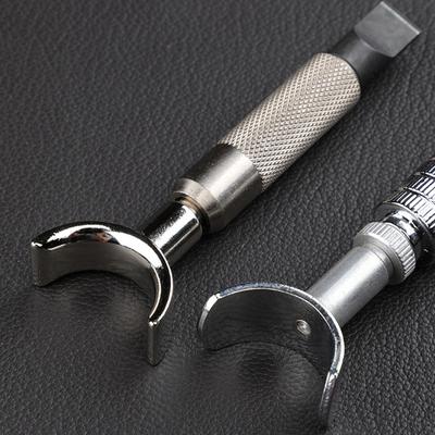 Verstellbares Drehmesser für Lederpunzieren, Cutter mit Standardklingen, Drehmesser Professionelle Lederhandwerkerwerkzeuge