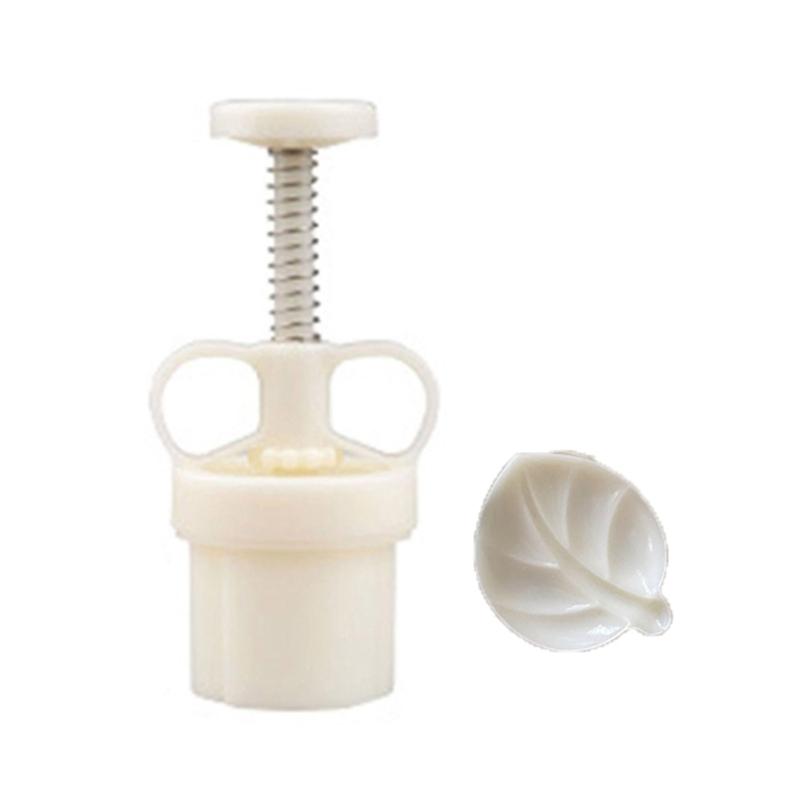 50 г пластиковый материал лунные пряники формы листовидные штампы лунные пряники DIY выпечка лунные пряники аксессуары для праздника середины осени 1 белый