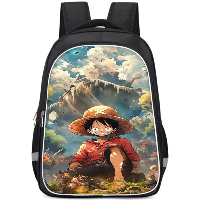 Large Capacity Lightweight Oxford Cloth Backpack For Kids Unisex School Bag