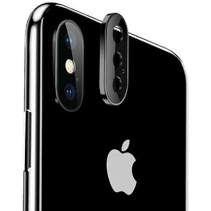 Careflection Premium Hybrid Metal And Glass Camera Protector Guard For Apple Iphone X/Xs Black 0 серебряный