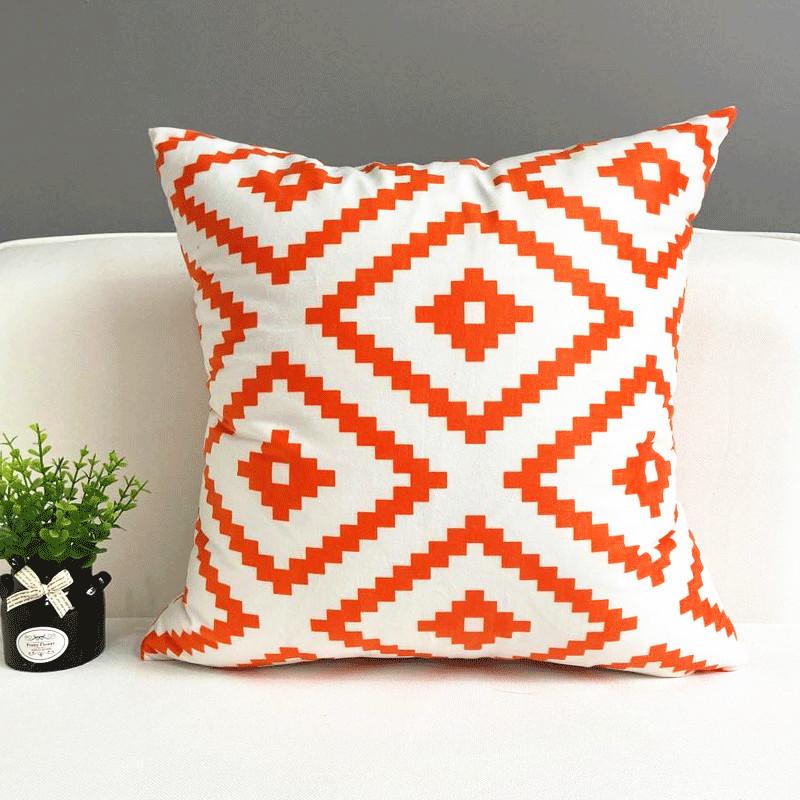 Home Nordic Throw Pillow Cover Sofa Cushion Cover Car Thickened Short Plush Cushion Cover No Pillowcase