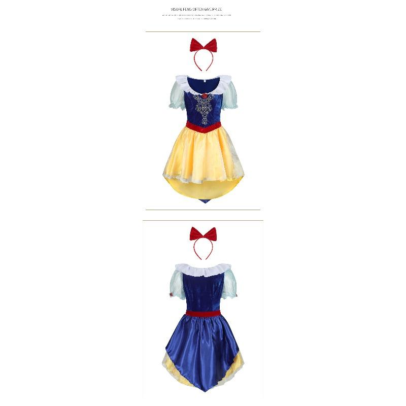 Fairy Tale Princess Cosplay Dress, Snow White Sleeping Beauty Aurora Adult Stage Performance Gown