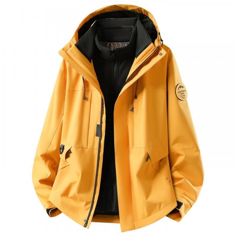 Womens 3-in-1 Waterproof Windproof Outdoor Jacket With Removable Fleece Liner Hiking Camping Travel Winter