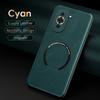 For Huawei Nova 10 10 Pro Fine-Hole PU Cow Pattern Leather Outer Magnetic Ring Soft Edge Anti-Drop Phone Case