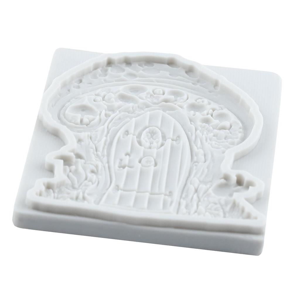 Fairy Garden Silicone Molds Mushroom House Fondant Mold Cake Decorating Tools Cupcake Topper Candy Chocolate Gumpaste Mold