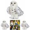 Adorable Wizard Snowy Owl Plush Toy Soft Stuffed Doll For Kids Christmas Gift