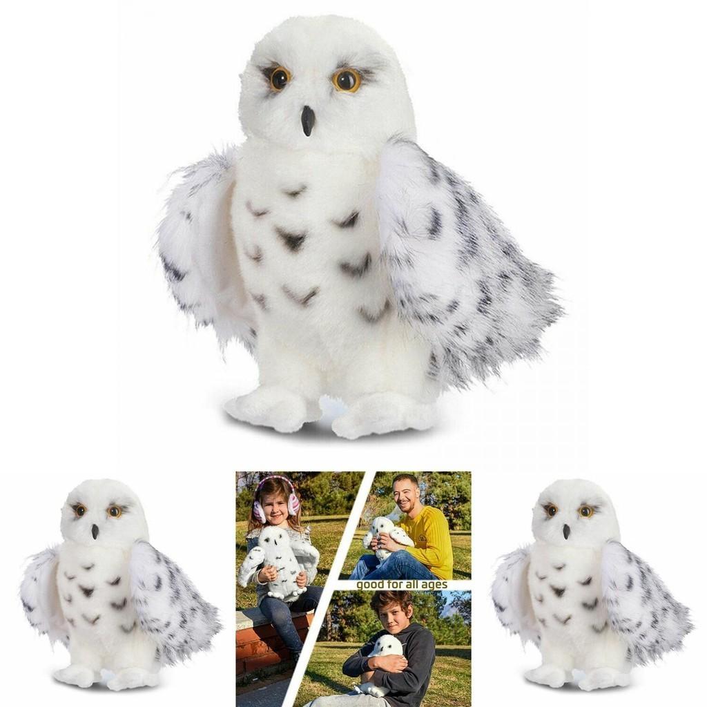 Adorable Wizard Snowy Owl Plush Toy Soft Stuffed Doll For Kids Christmas Gift