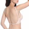 Push Up Bra Backless Women Jelly Bras Low Cut Sexy Plunge Brassiere Open Back Wedding Underwear Invisible Seamless Deep V Lingerie