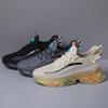 Novos sapatos esportivos respiráveis de malha tecida estilo verão e primavera, casuais, com aumento de altura, para corrida
