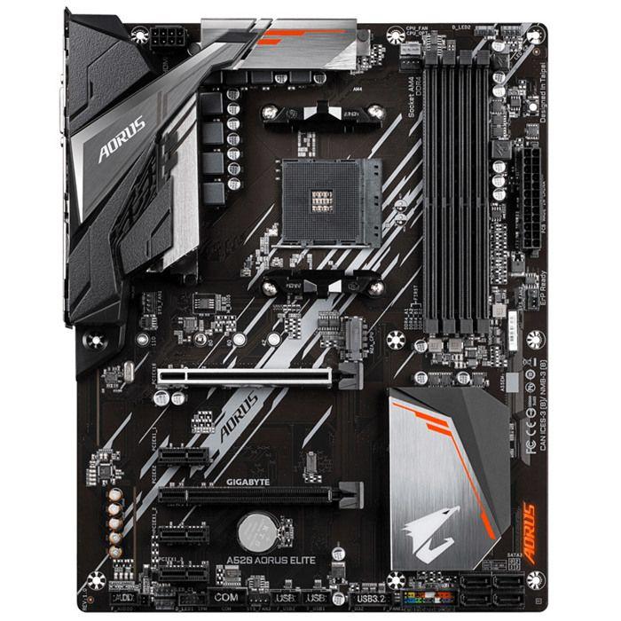 Płyta główna - Gigabyte - A520 Aorus Elite - Socket AM4 - Przewodowa - Czarna