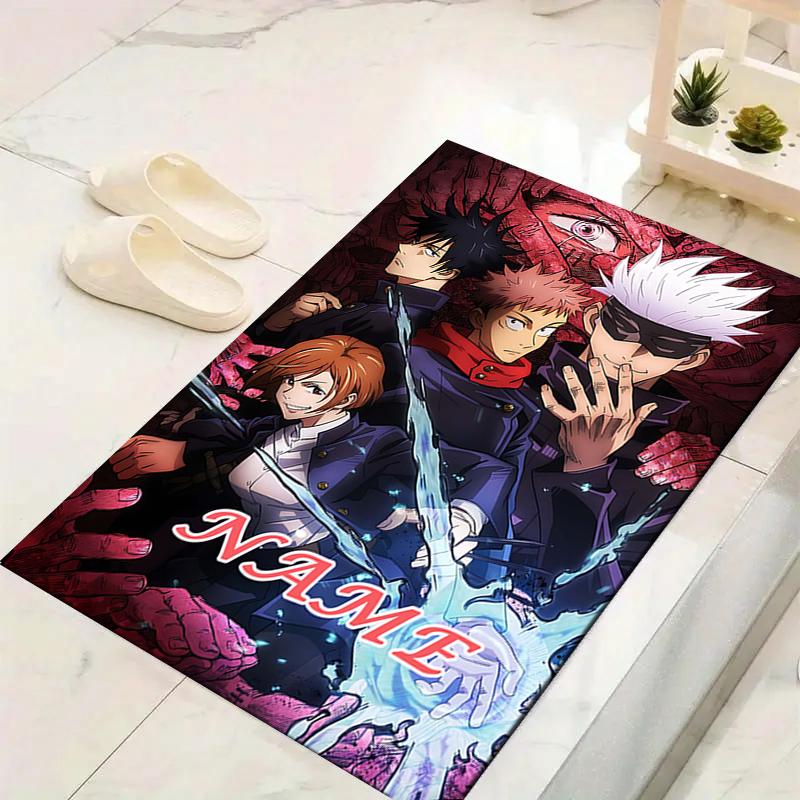 Custom 1Pc Jujutsu Kaisen Magic Battle Rug Office Carpet Indoor Outdoor Entrance Doormat Nonslip Soft And Comfortable Living Room D2915151