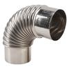 Stainless Steel Elbow Chimney Stove Pipe 90 Degrees Bending Chimney Flue Adapter Tube