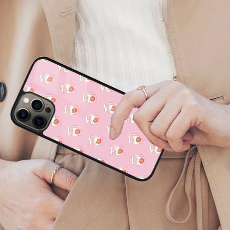Pink Peaches Aesthetic Magnetic Phone Case For APPLE iPhone 17 Air 16 14 13 12 Pro Max 15 Plus Wireless Charge MagSafe Cover