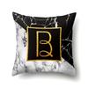 Marble Polyester Pillowcase Home Decoration Printing Pillowcase 26 English Letter Cushion Cover