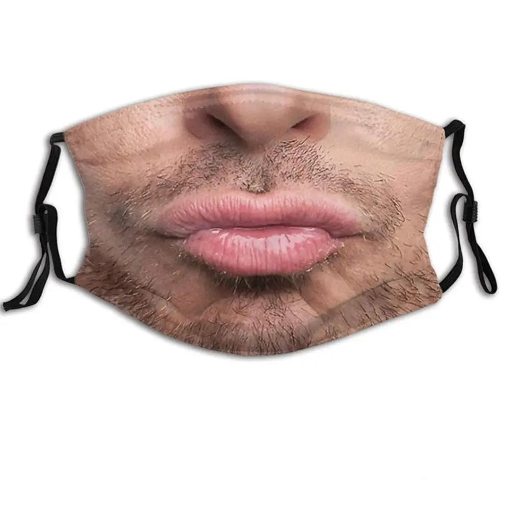 3D Three-dimensional Mask Personality Creative Social Funny Imitation Facial Expression Dance Cotton Printed Mask