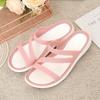 Summer Solid Color Hollow Out Seaside Flat Bottom Casual Women's Breathable Beach Slippers