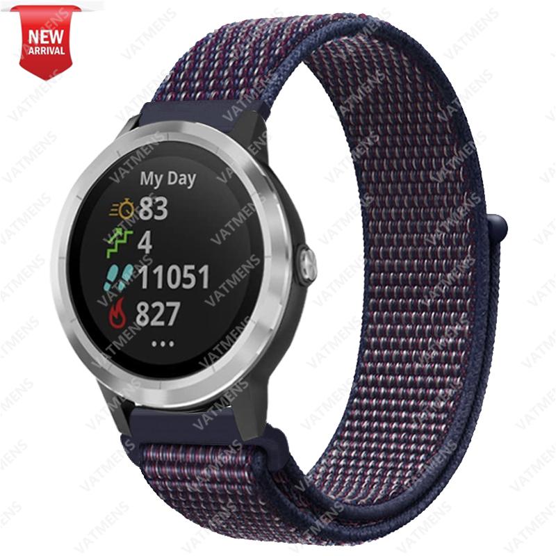20mm 22mm Nylonarmband für Garmin Venu SQ 2 2s Forerunner 645 Smartwatch-Armband Armband Garmin Vivoactive 3 4 Armband