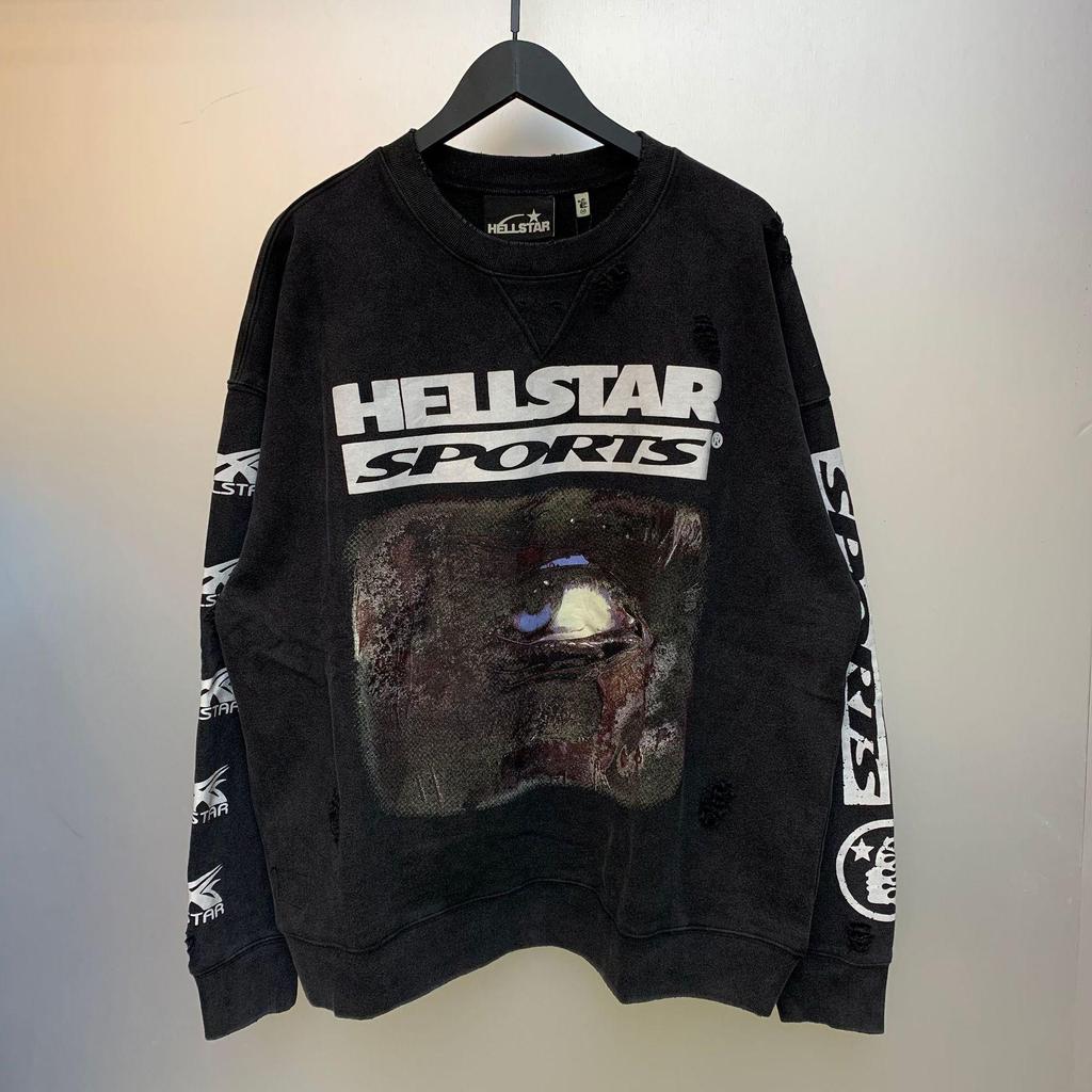 Hellstar FOG European Trendy Unisex Distressed Hoodie