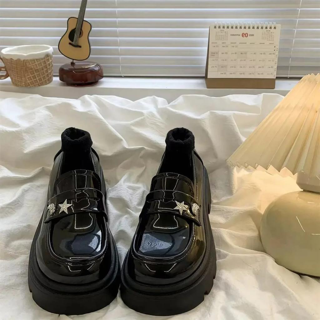 Round Toe Platform Ladies Pumps with Medium Heels Mary Jane Japanese Style Lolita Women's Shoes Loafers on Offer Stylish Shoe 39