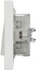 1-pole IP44 switch, white Asfora