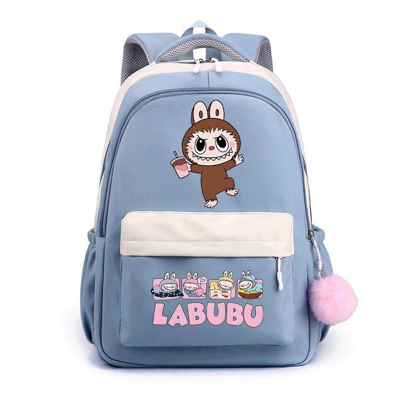Cute Cartoon Printed Backpack Student Kid Schoolbag Women Large Capacity Waterproof Bookbag Kid Birthday Gift Travel Bag