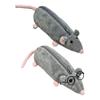 Plush Mouse Pencil Case with Zippered Closure, Soft Pen Bag for Students, Desk Pencil Organiser Bag for Daily Class Carry