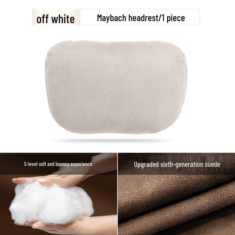 Mercedes-Benz & Maybach S-Class Suede Neck & Lumbar Support Cushions for Headrests - Drop Shipping Available