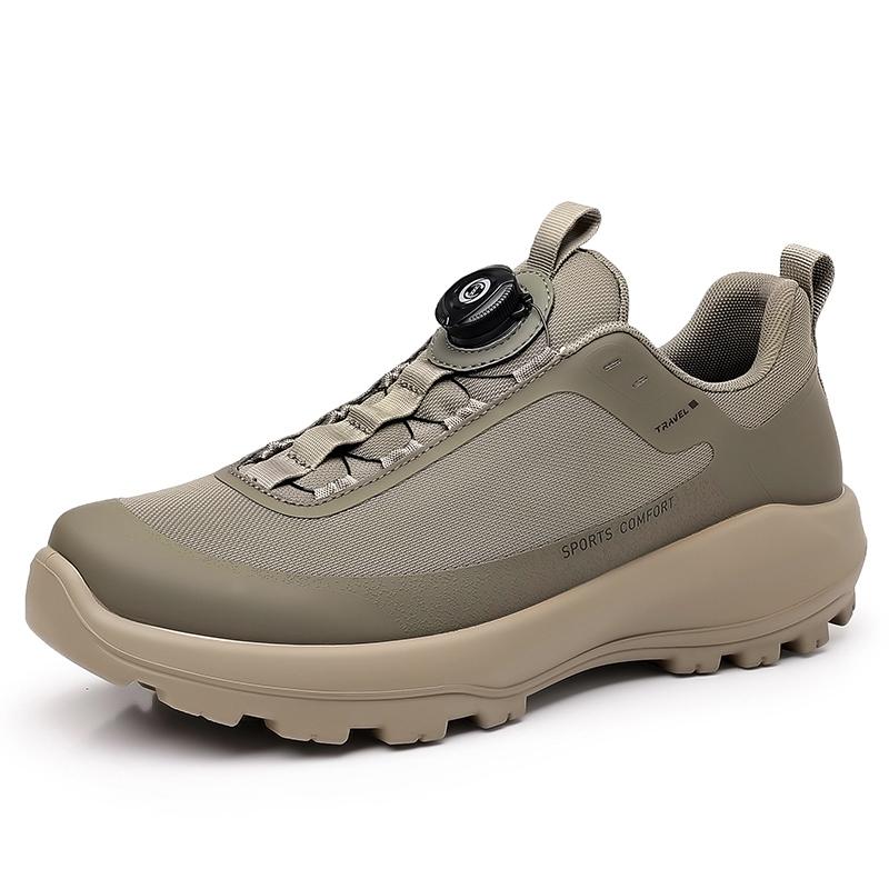 Fashion New Fashion Men Mesh Shoes Outdoor Casual Sneakers Non-Slip Travel Hiking Shoes Solid Color Treking Footwear Simple Man Trainers
