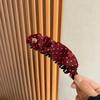 Korean-style Hair Clip Dot Pleated Ponytail Clip New Banana Clip  Adds Volume To Hair