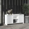 VidaXL TV Cabinet, Television Stand with Doors and Compartments, TV Unit with Living Room Storage, White Wood 809791
