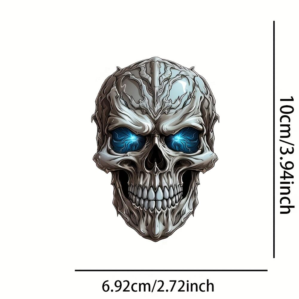 Horror Skull Head Car Stickers Motorcycle Decals Auto Window Bumper DIY Body Styling Motorbike Windshield Tank Decoration 1pc