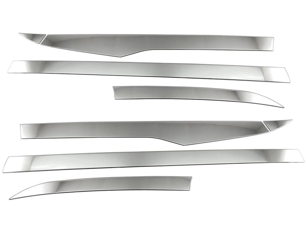 BRIGHTZ Landy 90 95 Super Mirror Finish Stainless Steel Plated Roof Molding 8PC ZWR90C ZWR95C MZRA90C MZRA95C ZWR MZRA 90C 95C C Landy Landy Landy
