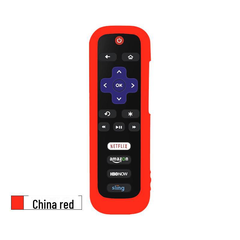Roku TV Remote Control Luminous Anti-Slip Cover - Dirt-Resistant & Anti-Fall Sleeve