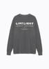 LIMELIGHT APPAREL Pigment Back Logo Long Sleeve (Charcoal/White)
