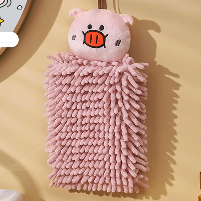 1Pcs 26*16cm Chenille Bathroom Supplies Soft Hand Towel Absorbent Cloth Dishcloths Hanging Cloth Kitche