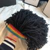 Unisex Funny Headgear With Dirty Braids, Woolen Hats, Hip-Hop Party Hats, Trendy And Personalized Warm Knitted Wigs, Hats