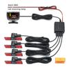 Car Parking Sensor Set Lcd Display 4 Probe 80db Buzzer Alarm Backup Reversing Radar Monitor Detector