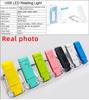 LED Mini USB Rechargeable Foldable Book Light - Portable, Eye-Protection Clip Lamp for Reading