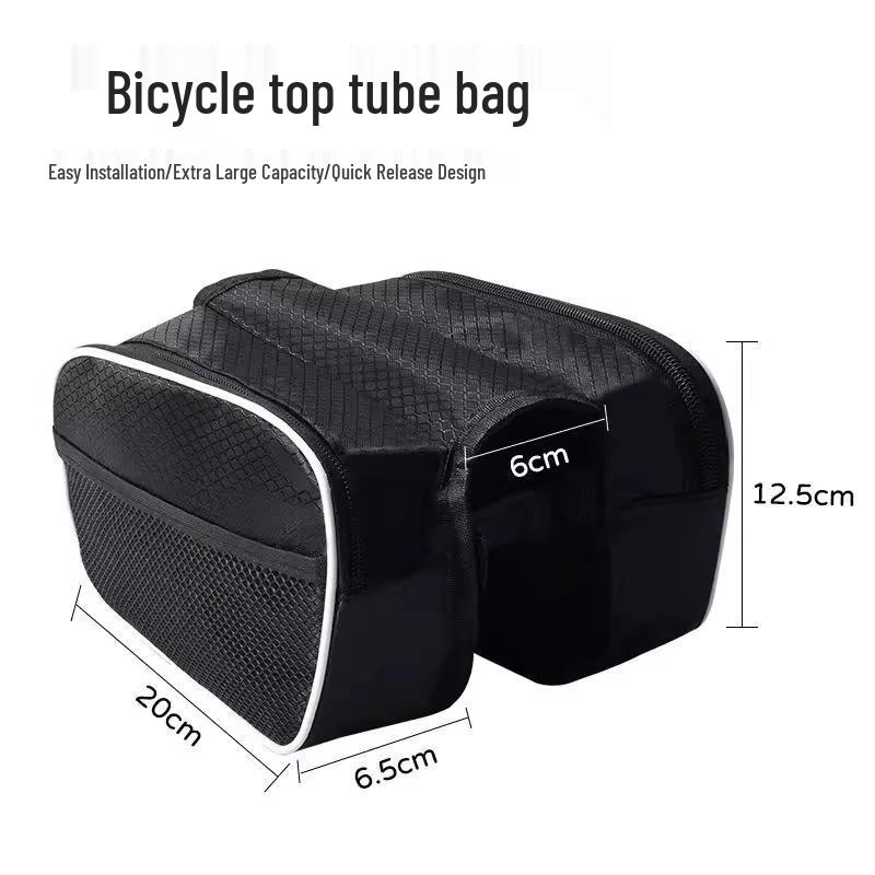 

Сумка на переднюю раму велосипеда: Водонепроницаемая подседельная сумка и держатель для телефона для велоспорта One Size