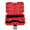 13Pcs Bolt / Nut Extractor Set Remover Damaged Rusted Socket Impact Resistant Wrench Tool